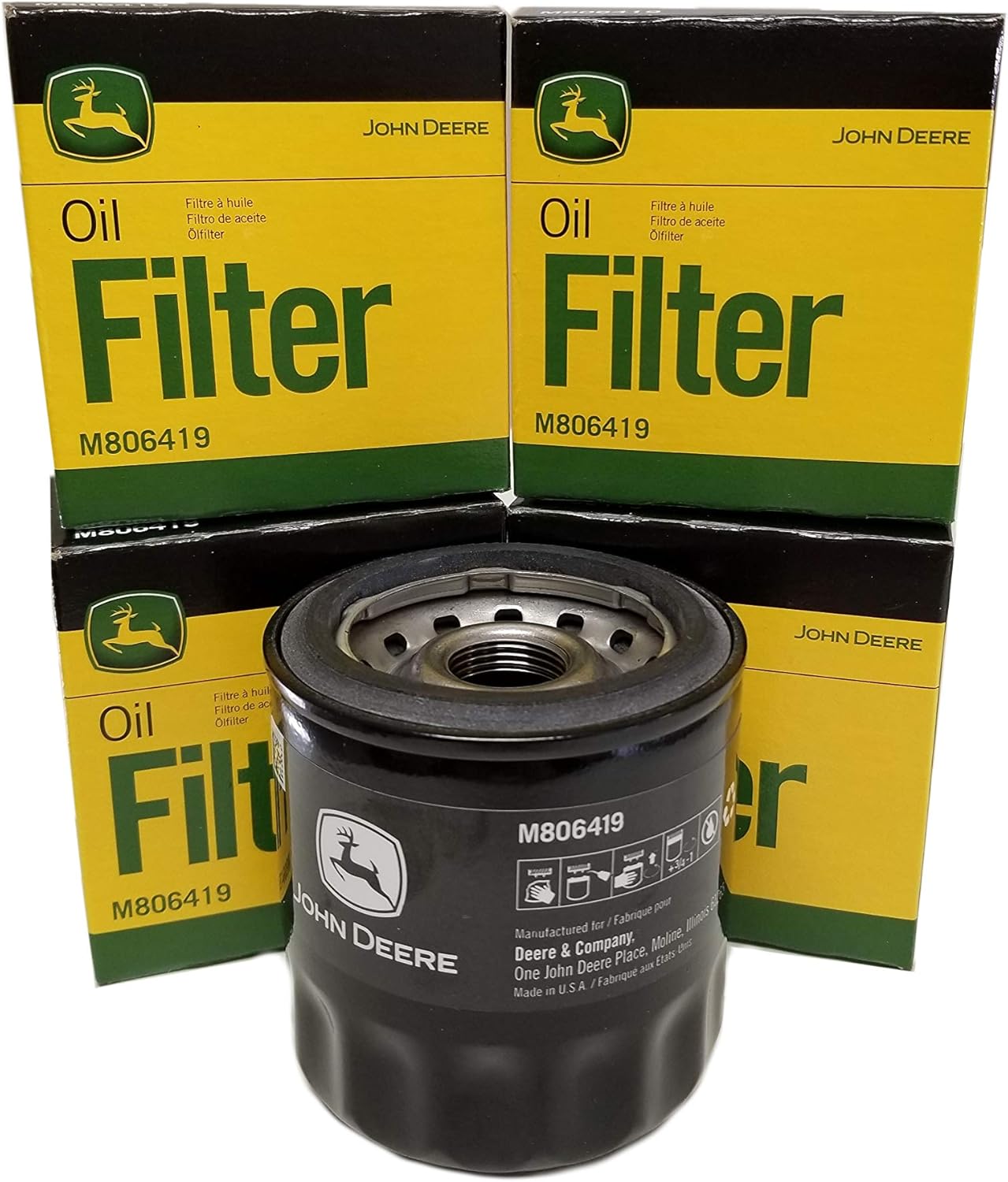 John Deere Equipos originales Filtros de aceite – M806419 (MULTI-PACKS)