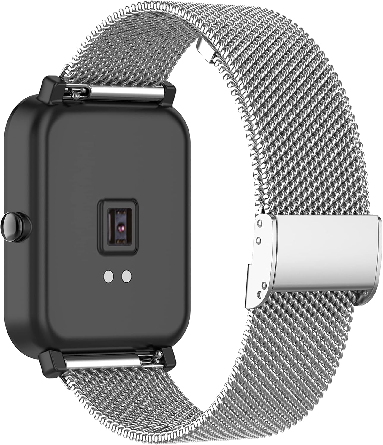 Chofit Correa de malla metálica de acero inoxidable compatible con Amzhero IDW13IDW16IDW19Runfit-2 correas de reloj para mujeres y hombres, correa