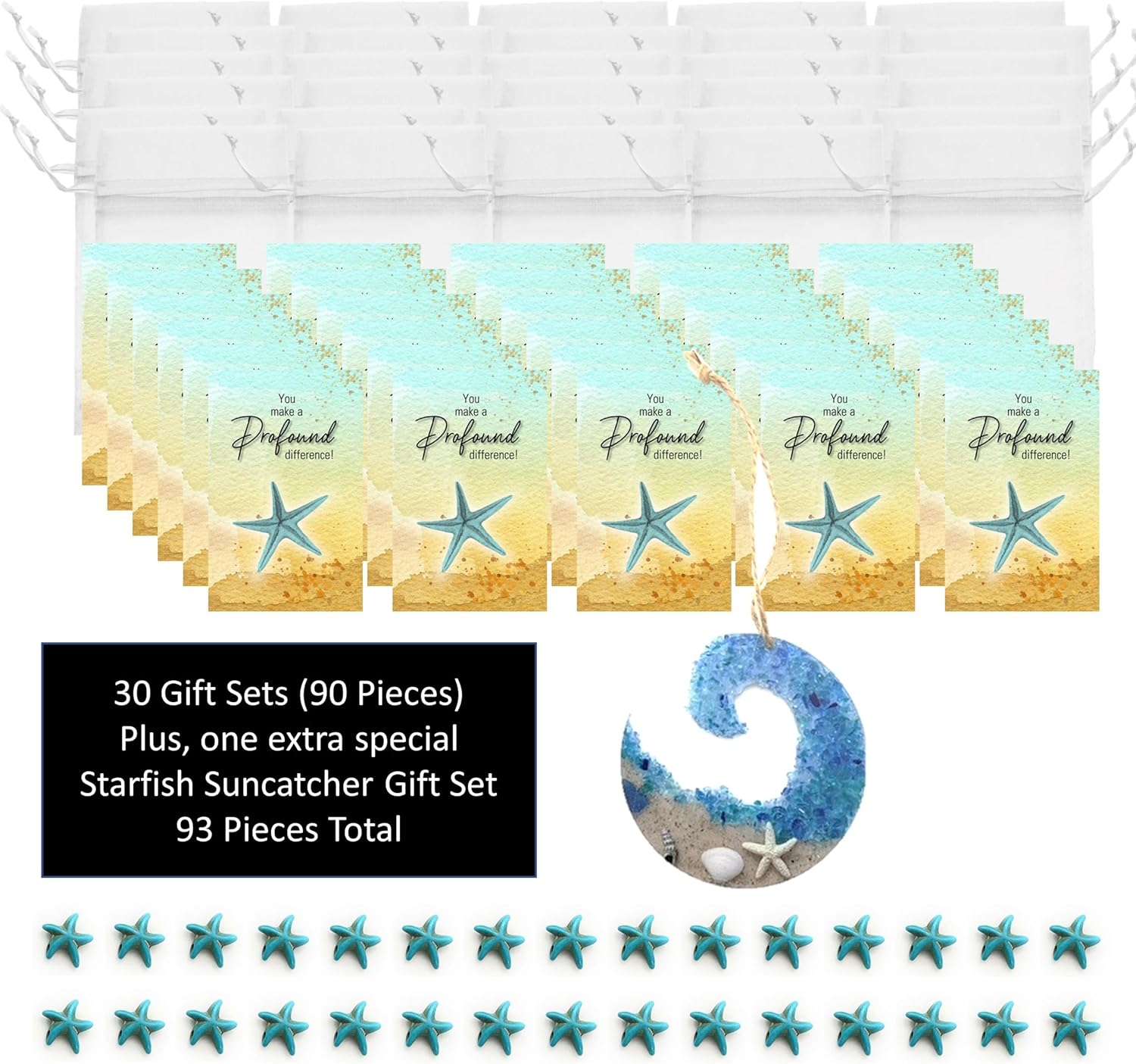 Smiling Wisdom – 30 juegos a granel – Mini tarjeta de felicitación de agradecimiento a los empleados y juegos de regalo de recuerdo – 93 piezas
