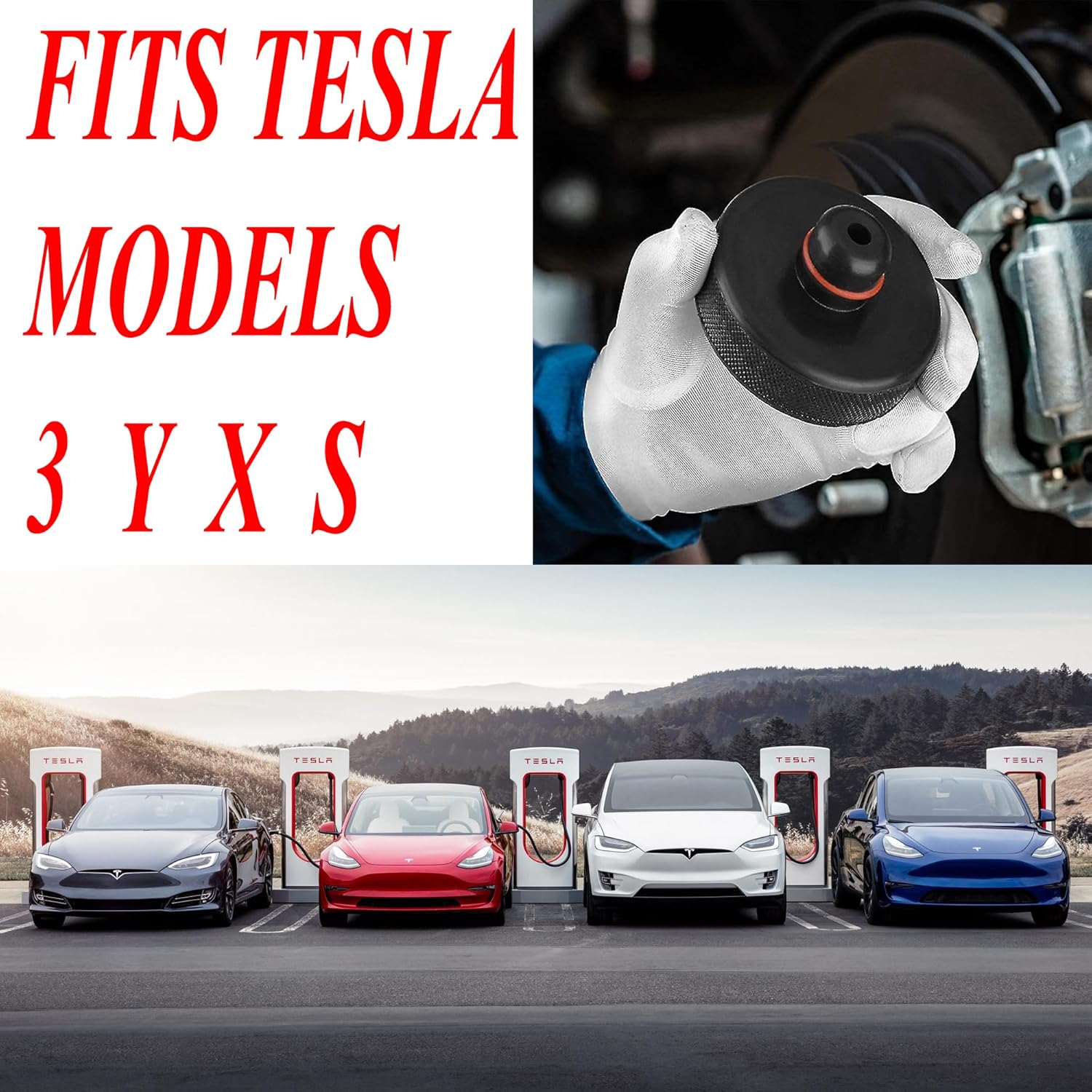 Almohadilla de elevación para Tesla Modelo 3SXY, discos de elevación con una caja de almacenamiento, kit de herramientas de adaptador de almohadilla