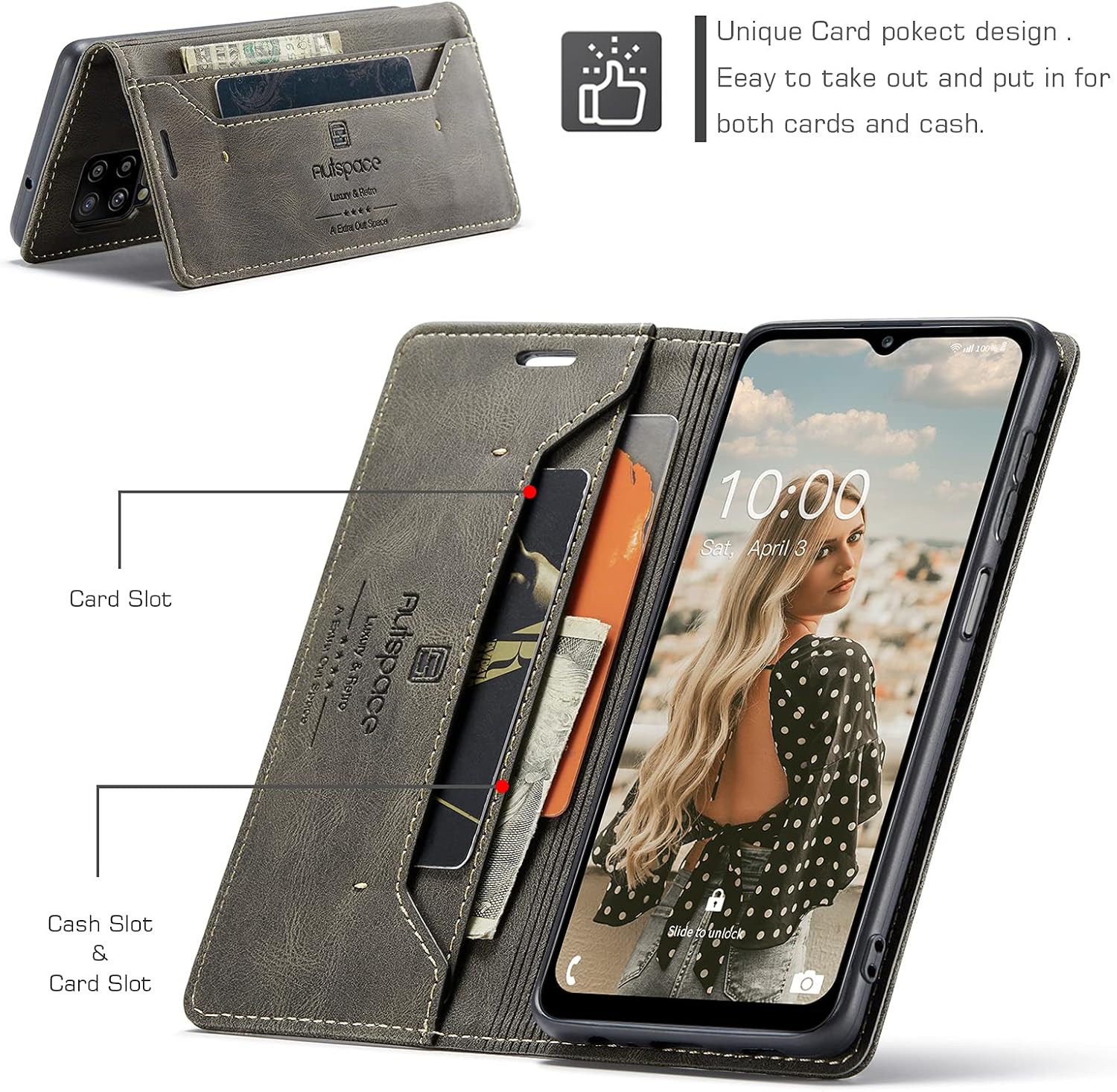 AS Classic Funda de piel mate – A52