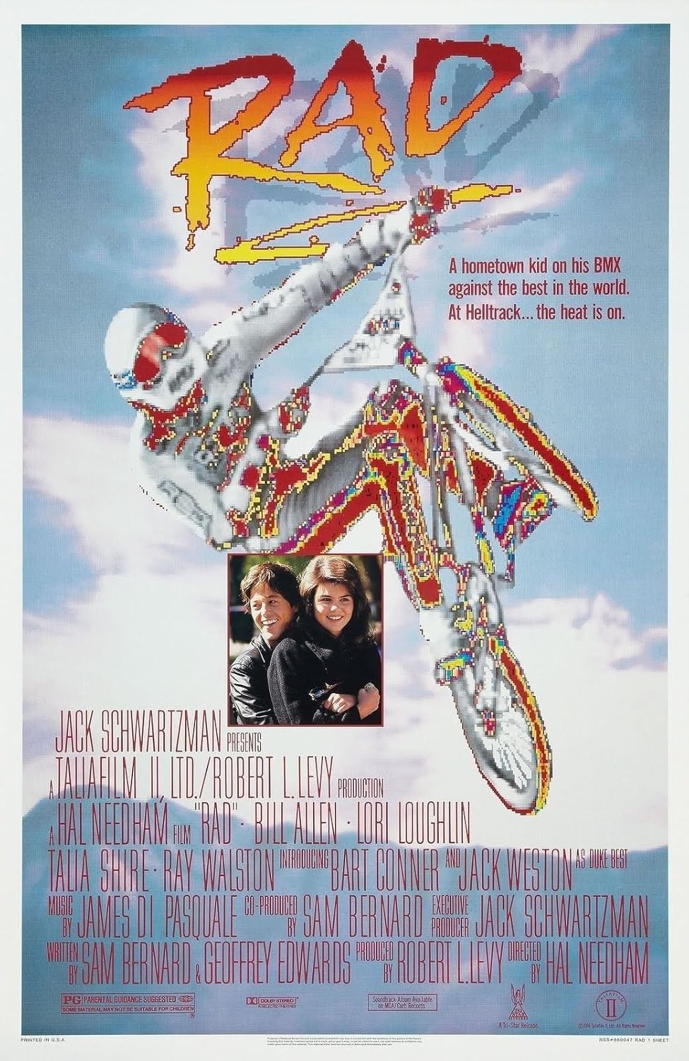 Póster de la película RAD! 1987 24×36 pulgadas
