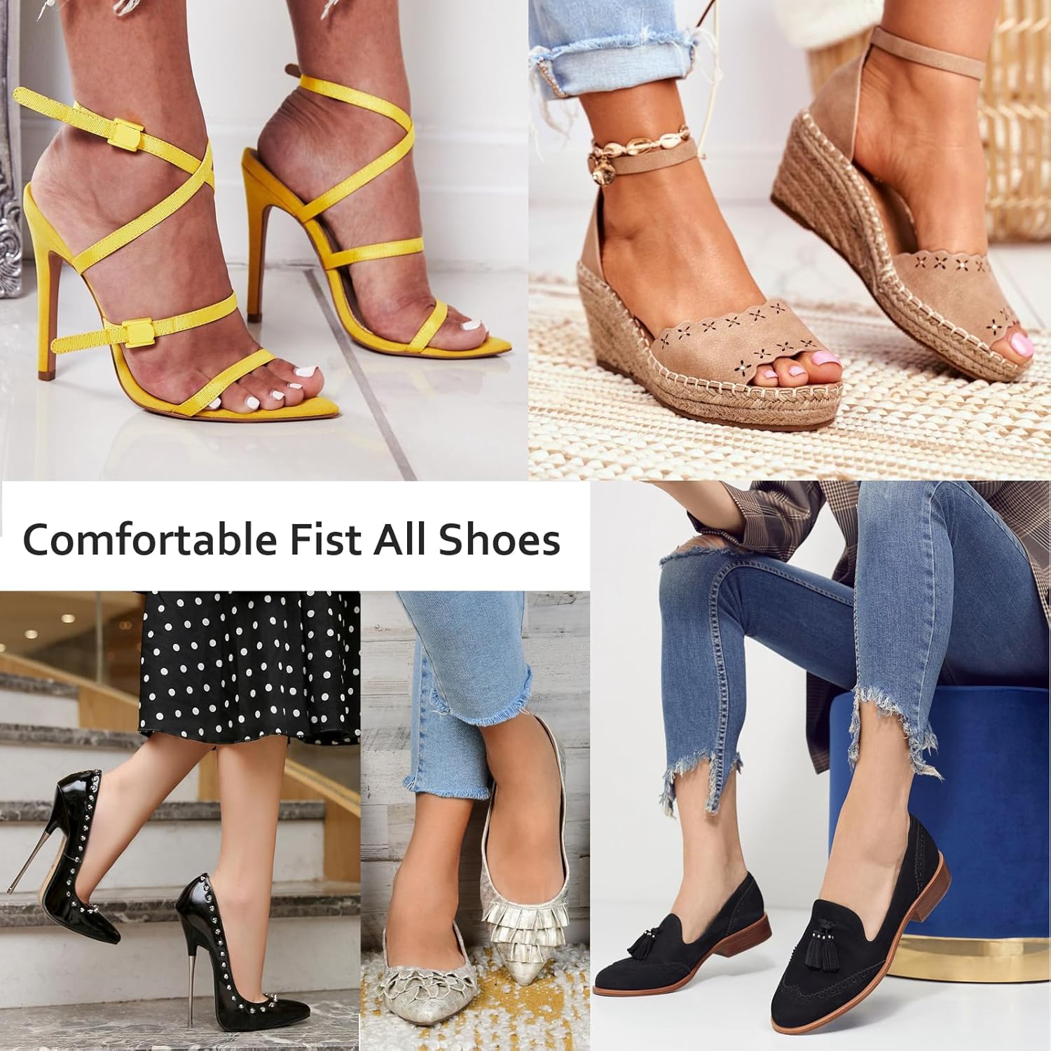 2 pares de inserciones de tacón alto de cuero para mujer, plantillas de amortiguación invisibles para botas planas de sandalias, autoadhesivas,
