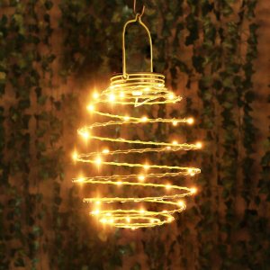 Faroles solares grandes LED en espiral, luces solares de jardín para exteriores, luces colgantes decorativas para exteriores, luz colgante Faroles solares grandes LED en espiral, luces solares de jardín para exteriores, luces colgantes decorativas para exteriores, luz colgante