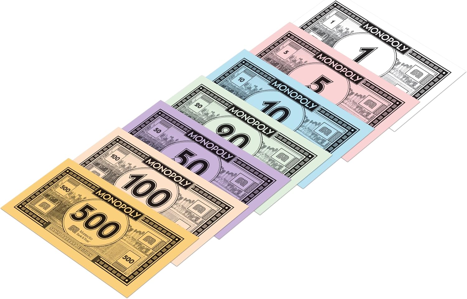 Santa Barbara Monopoly Family – Juego de mesa para 2 a 6 jugadores, adultos y niños a partir de 8 años, compra, vende e intercambia tu camino hacia
