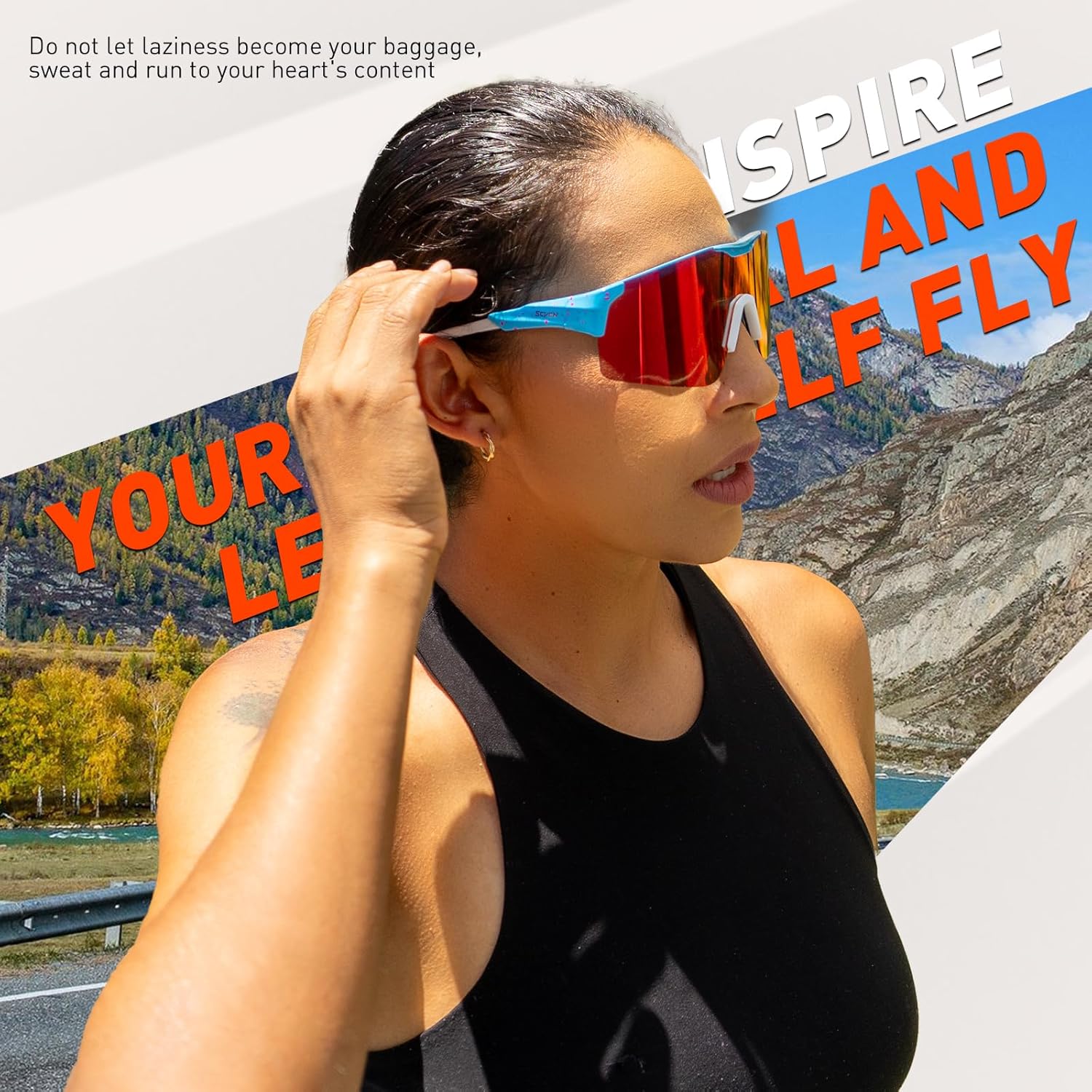 SCVCN Gafas de sol polarizadas para ciclismo, deportes, hombres y mujeres, MTB para montar en bicicleta de montaña, béisbol, correr, pesca