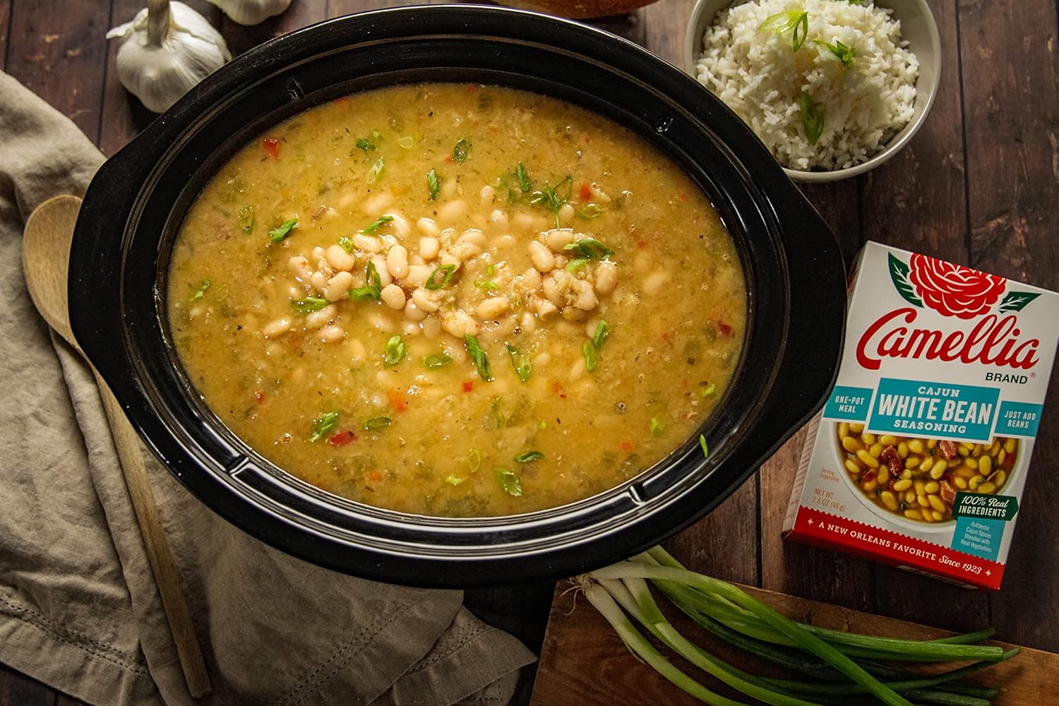 Camellia Brand Condimento de frijoles secos del norte y frijoles blancos (juego de 2)