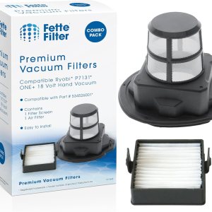 Fette Filter – Juego de pantallas de filtro P7131 compatible con Ryobi P7131, P7131ID 18V ONE+ HAND VACUUM Parte # 534526001 y filtro 533907002 (1 Fette Filter – Juego de pantallas de filtro P7131 compatible con Ryobi P7131, P7131ID 18V ONE+ HAND VACUUM Parte # 534526001 y filtro 533907002 (1