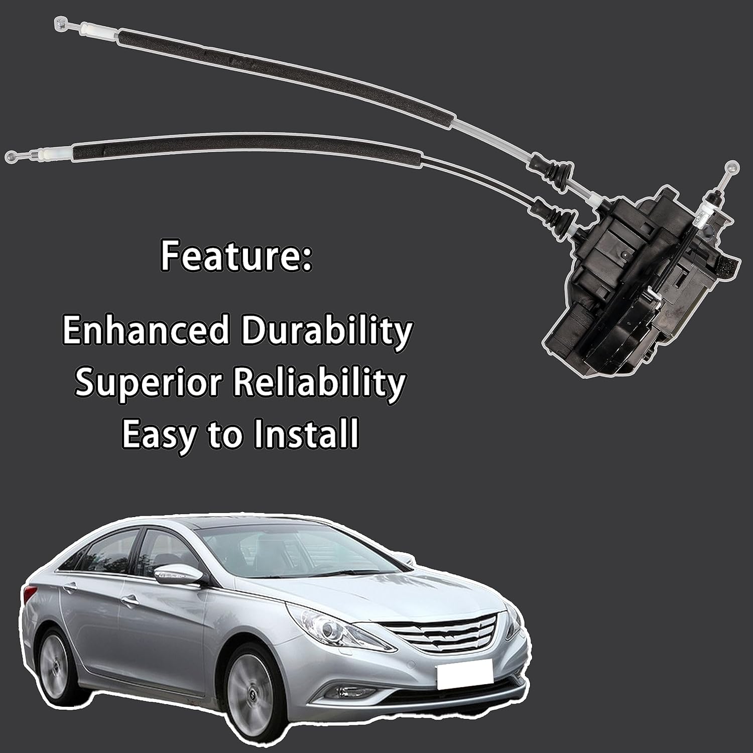 Actuador de cerradura de puerta delantera izquierda del lado del conductor de la puerta del pestillo para Hyundai Sonata 2006-2007 puerta