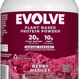 Evolve Proteína en polvo, mezcla de bayas, 0.71 oz de proteína, 2 libras Evolve Proteína en polvo, mezcla de bayas, 0.71 oz de proteína, 2 libras