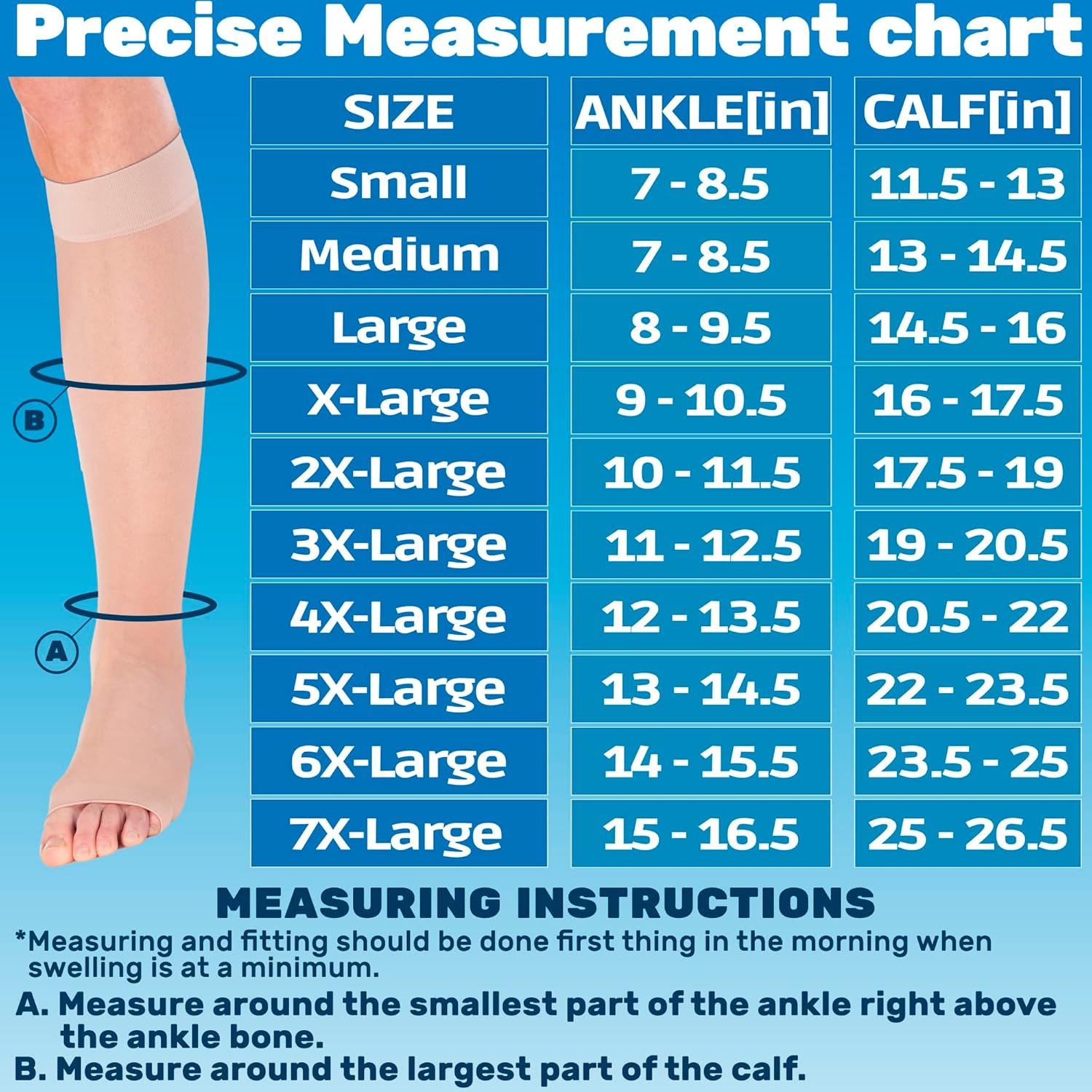 ABSOLUTE SUPPORT Hechos en Estados Unidos – Calcetines de compresión para mujer de circulación de 15-20 mmHg, punta abierta – A111, Desnudo