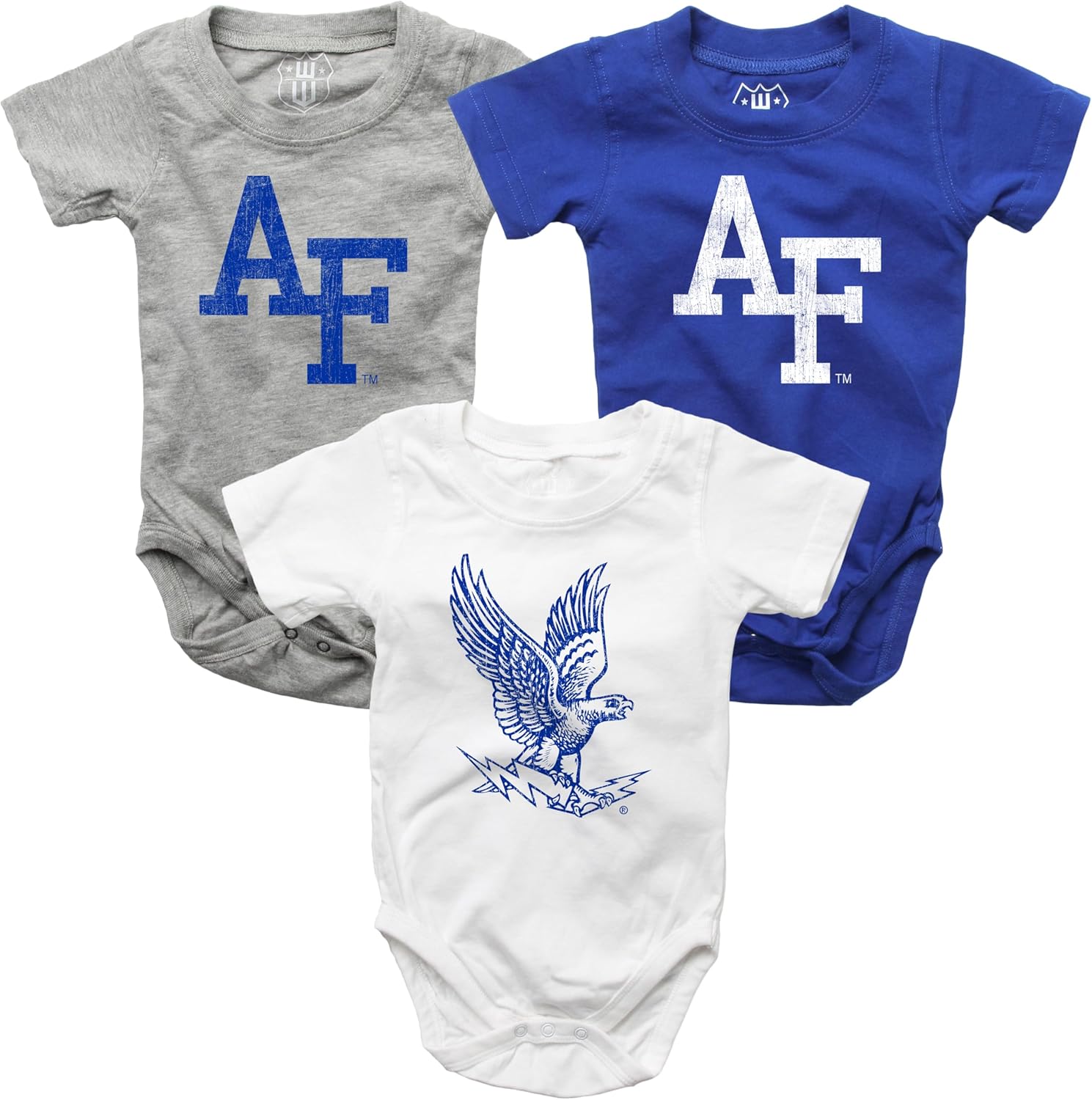 Wes and Willy Baby College Team – Paquete de 3 mamelucos
