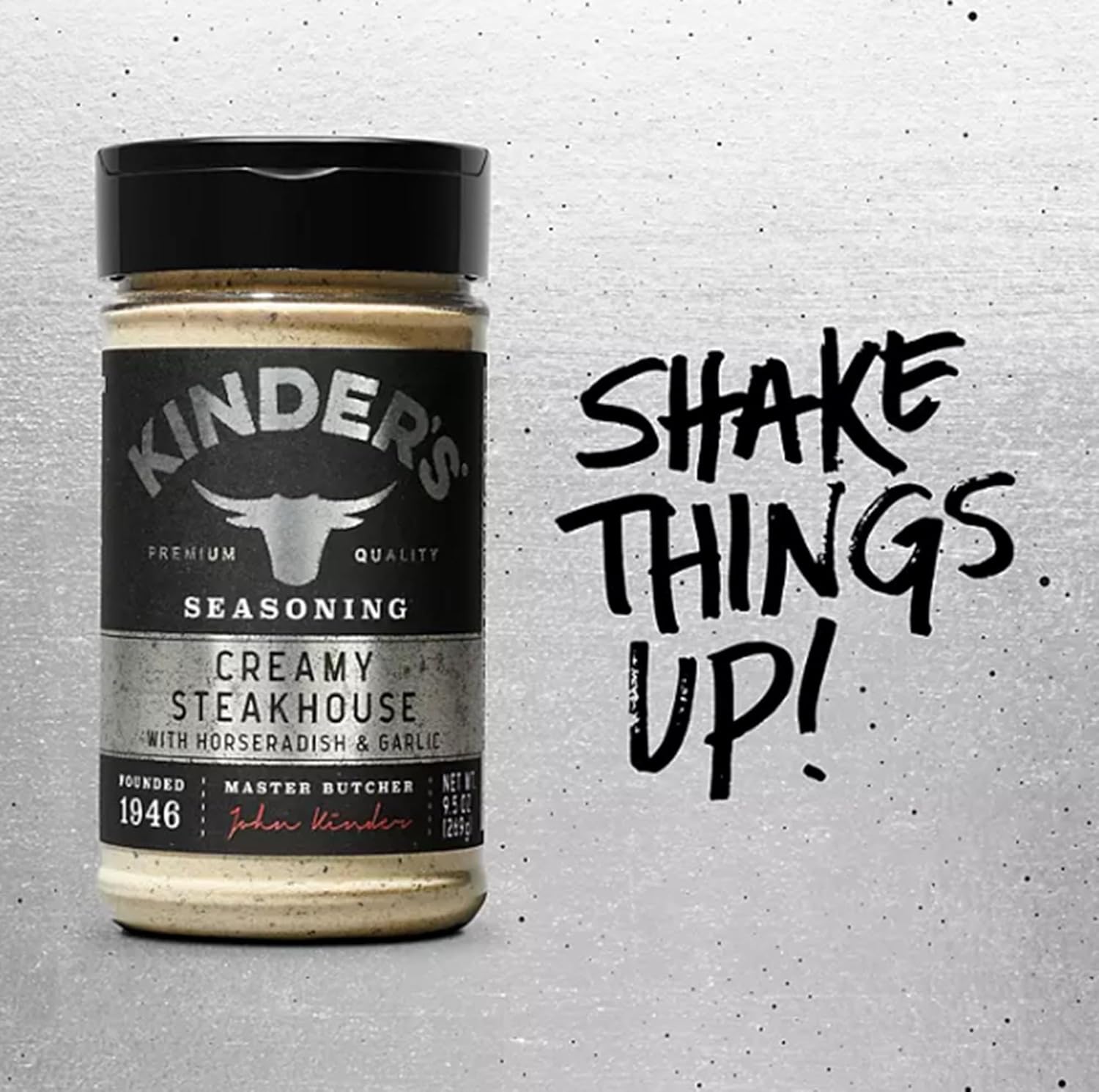 Pegasus Premium Variety Pack  Kinder’s Creamy Steakhouse Seasoning 9.5oz (paquete de 2) y Pegasus Premium Brands 3 Step Tapa Tapa
