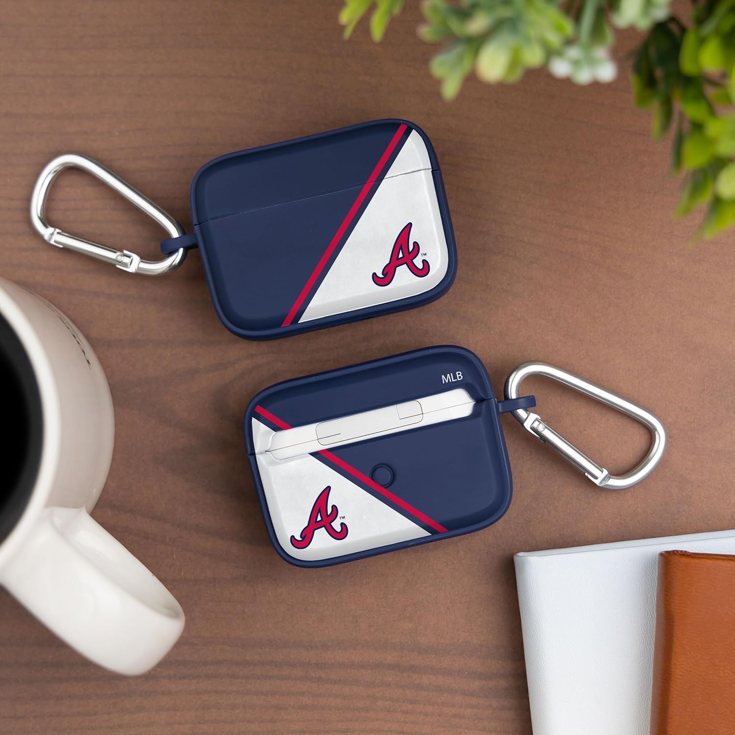 Game Time Atlanta Braves Champion Series HDX – Funda compatible con Apple AirPods Pro