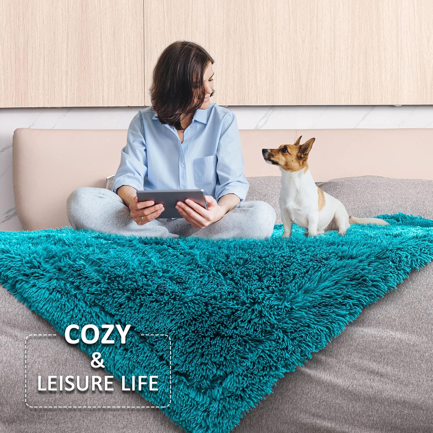 Pawque Manta de lujo de piel sintética, súper suave, tamaño King, 90 x 90 pulgadas, mantas decorativas para sofá, cama, silla, accesorios para
