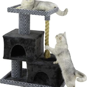 Go Pet Club Sequoia – Postes extragrandes de 37 pulgadas para gatos y gatitos, torre de condominio, muebles con cuerda de selva para gatos de Go Pet Club Sequoia – Postes extragrandes de 37 pulgadas para gatos y gatitos, torre de condominio, muebles con cuerda de selva para gatos de
