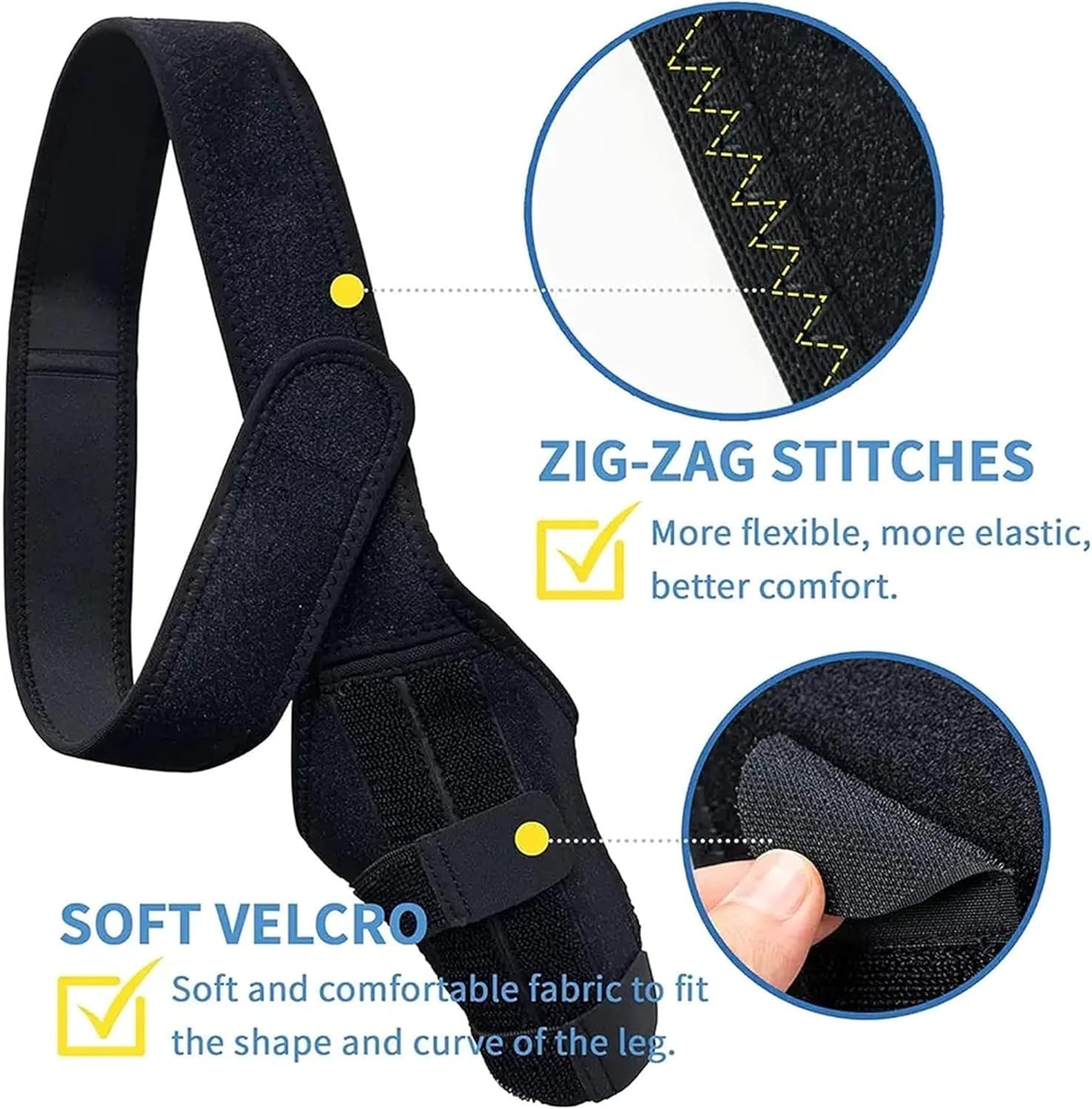 HVSun Rodillera para perro para pierna trasera y trasera, soporte para perro ACL CCL Lesión del ligamento cruzado dolor articular y dolor muscular