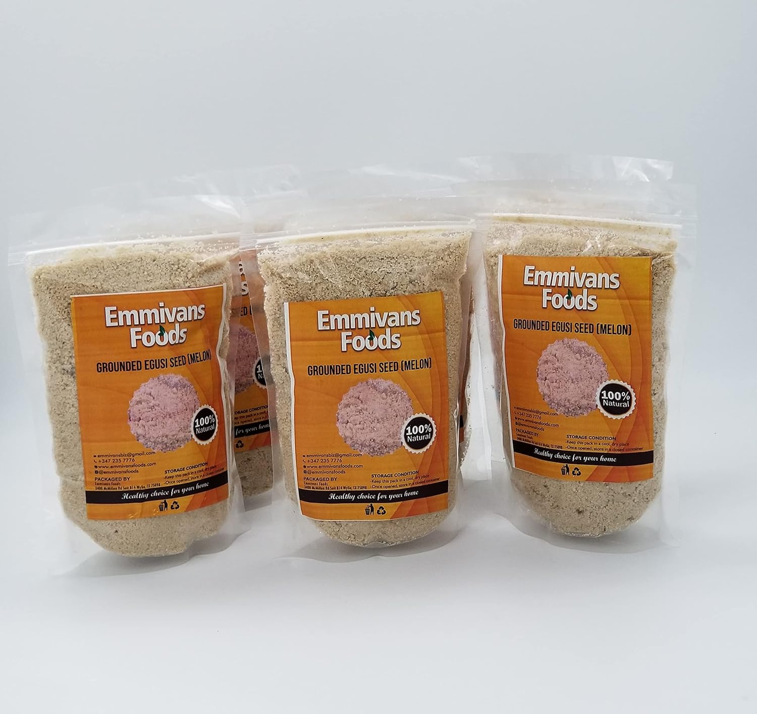 Emmivans – Espesante de sopa de melón molido Egusi, 100% natural, 7 onzas