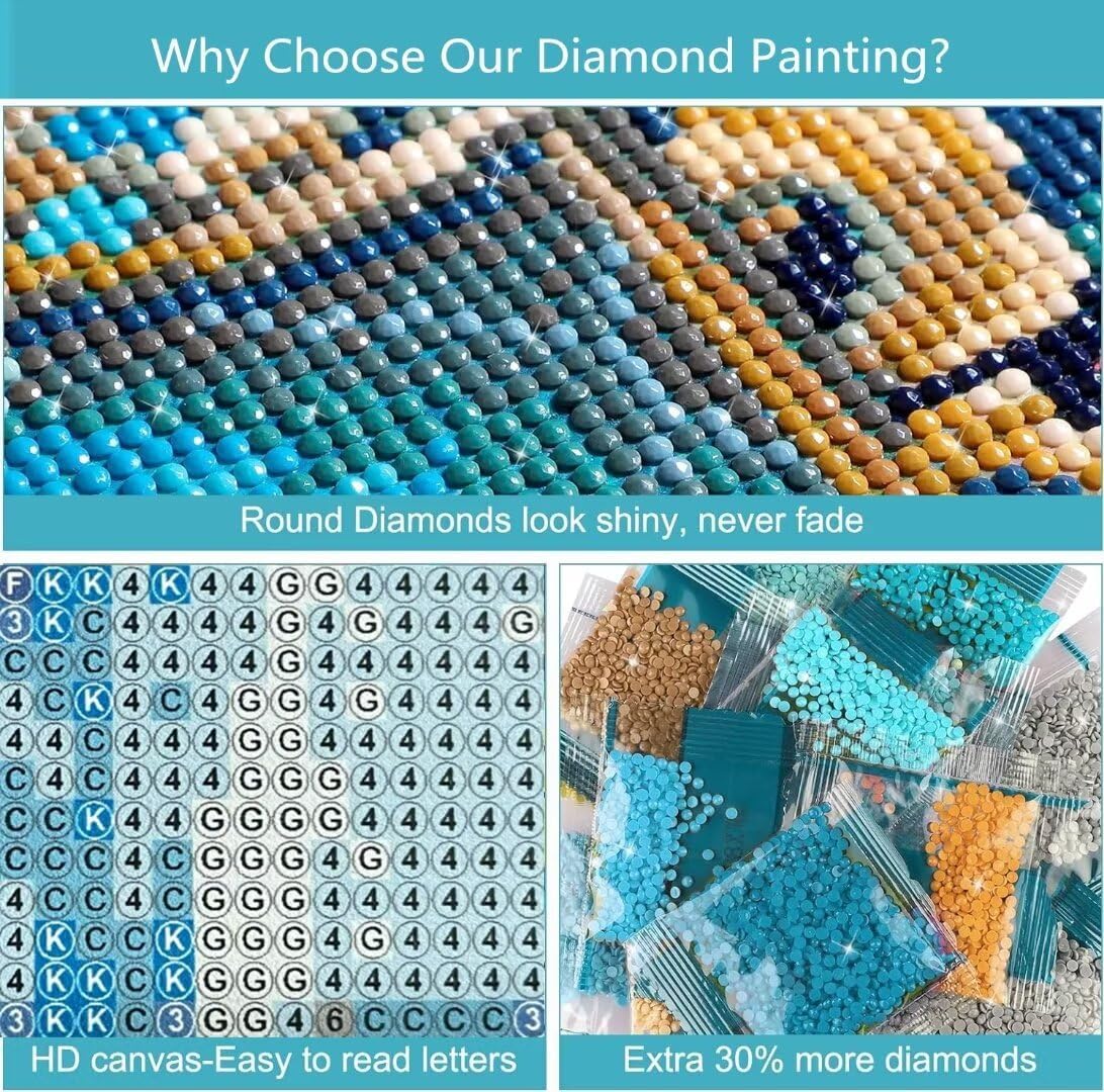 Pintura artística de diamantes zen, flor de pintura de diamante grande, kits de arte de diamantes 5D para adultos, kit de bordado de mosaico de