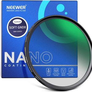 NEEWER Filtro de lente ND degradado suave HD de 2.047 in, GND8 de 3 paradas (0.9), filtro de densidad neutra graduada, 37 capas nano NEEWER Filtro de lente ND degradado suave HD de 2.047 in, GND8 de 3 paradas (0.9), filtro de densidad neutra graduada, 37 capas nano