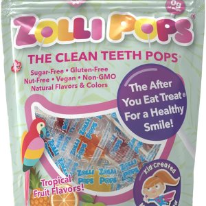 Zollipops The Clean Teeth Pops – Paletas anticaries, deliciosos sabores, sabor tropical, 6onzas Zollipops The Clean Teeth Pops – Paletas anticaries, deliciosos sabores, sabor tropical, 6onzas