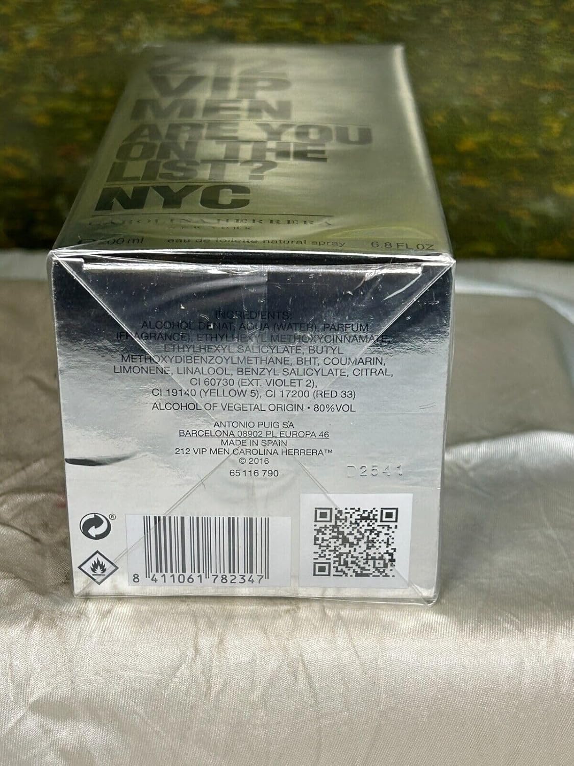 212 by Carolina Herrera Eau De Toilette en espray para hombre, 6.8 onzas, 100% auténtico