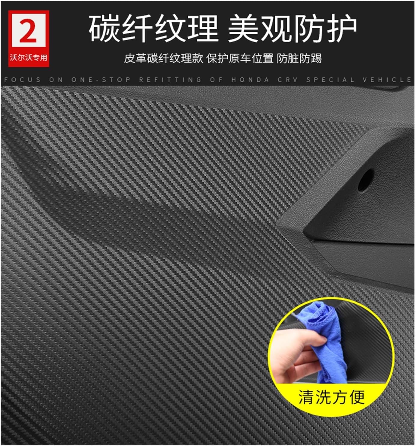 Car Door Anti Kick Sticker for Volvo XC40 2020-2022 Car Door Kick Stickers Aesthetic Accessories Aesthetically Pleasing (Color  Black)