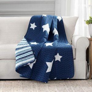 Lush Decor, Manta de estrellas azul marino de 50 x 60 pulgadas Lush Decor, Manta de estrellas azul marino de 50 x 60 pulgadas