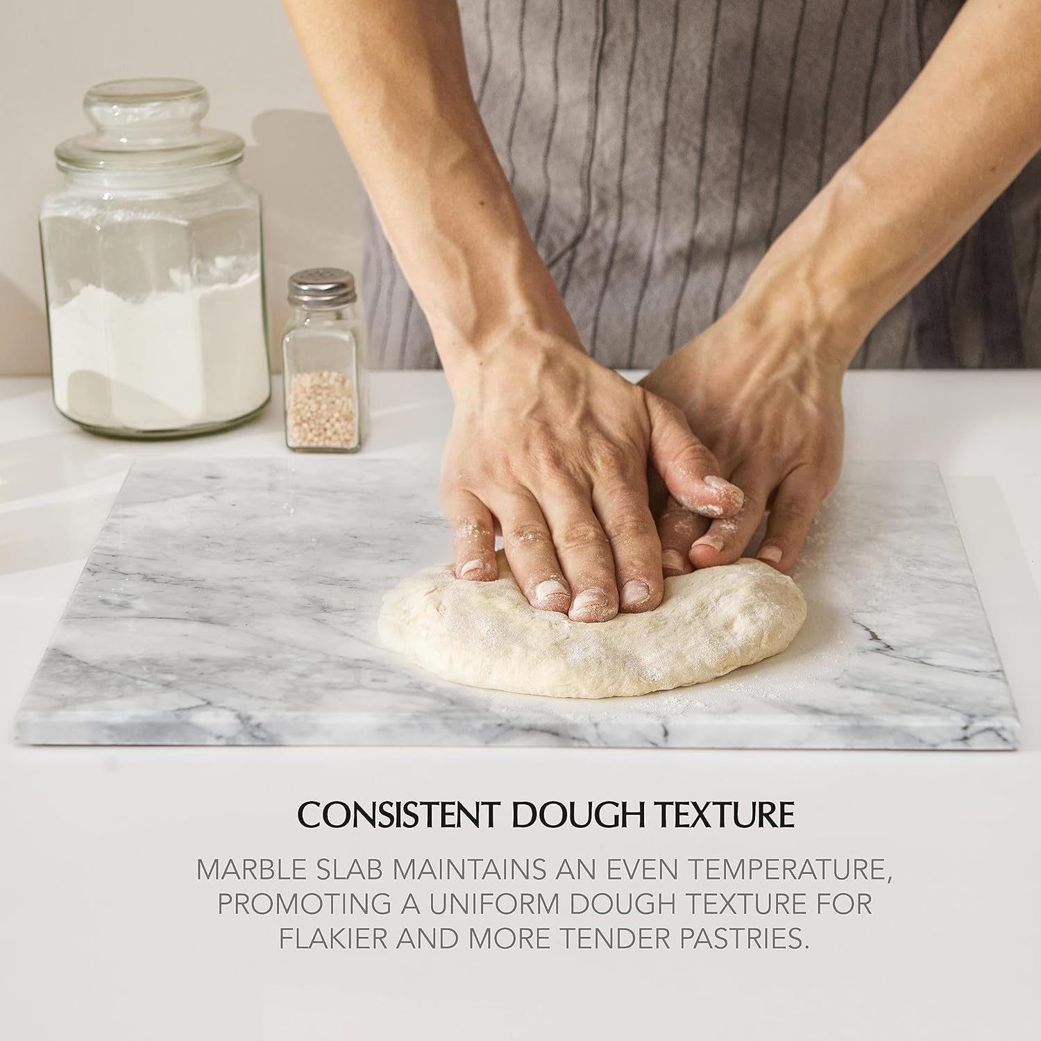 Tabla de cortar de piedra de mármol de cocina, tabla de cortar y embutidos de 16 x 12 x 0.6 pulgadas, bandeja de pastelería antideslizante
