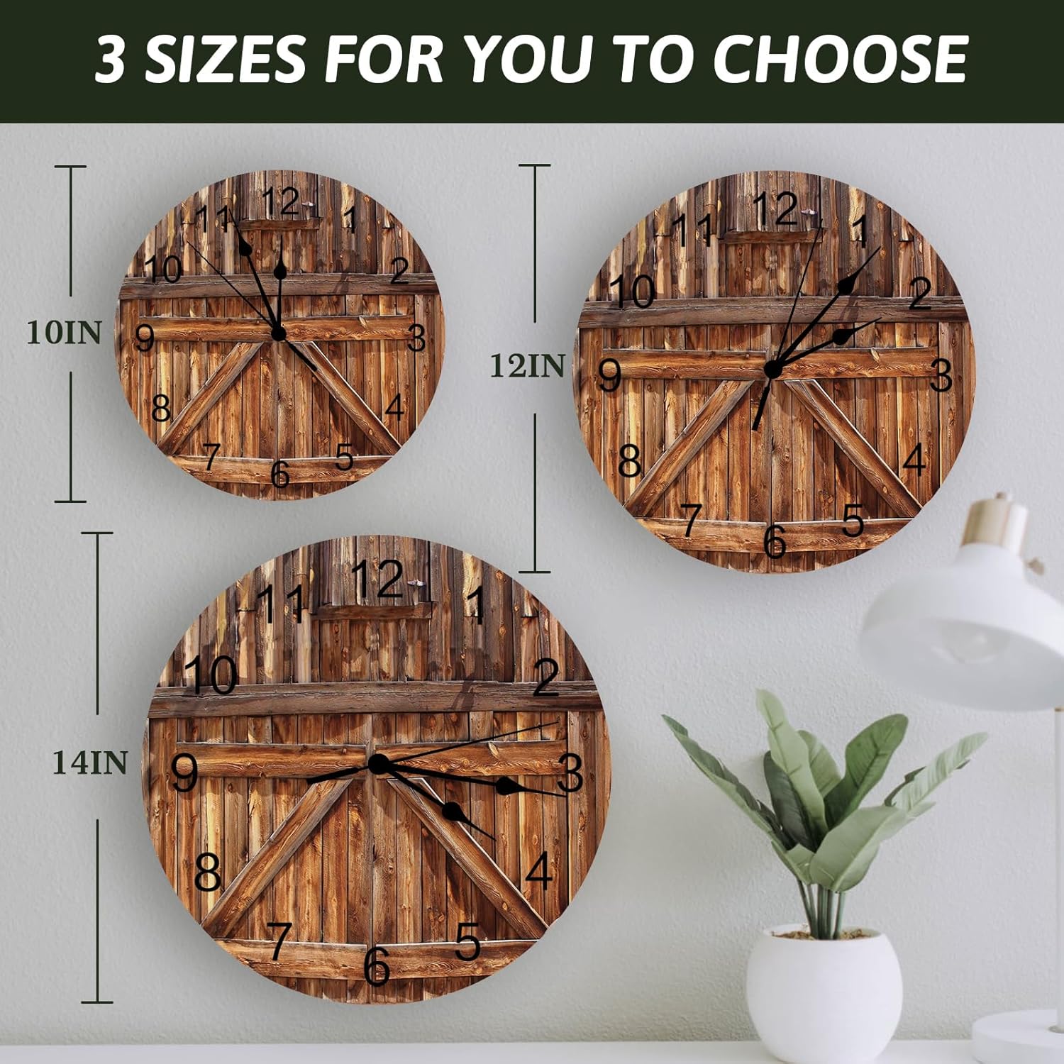 Reloj de pared silencioso sin tictac decorativo para cocina, dormitorio, baño, oficina, sala de estar, cuarto de lavado, hogar, funciona con pilas,