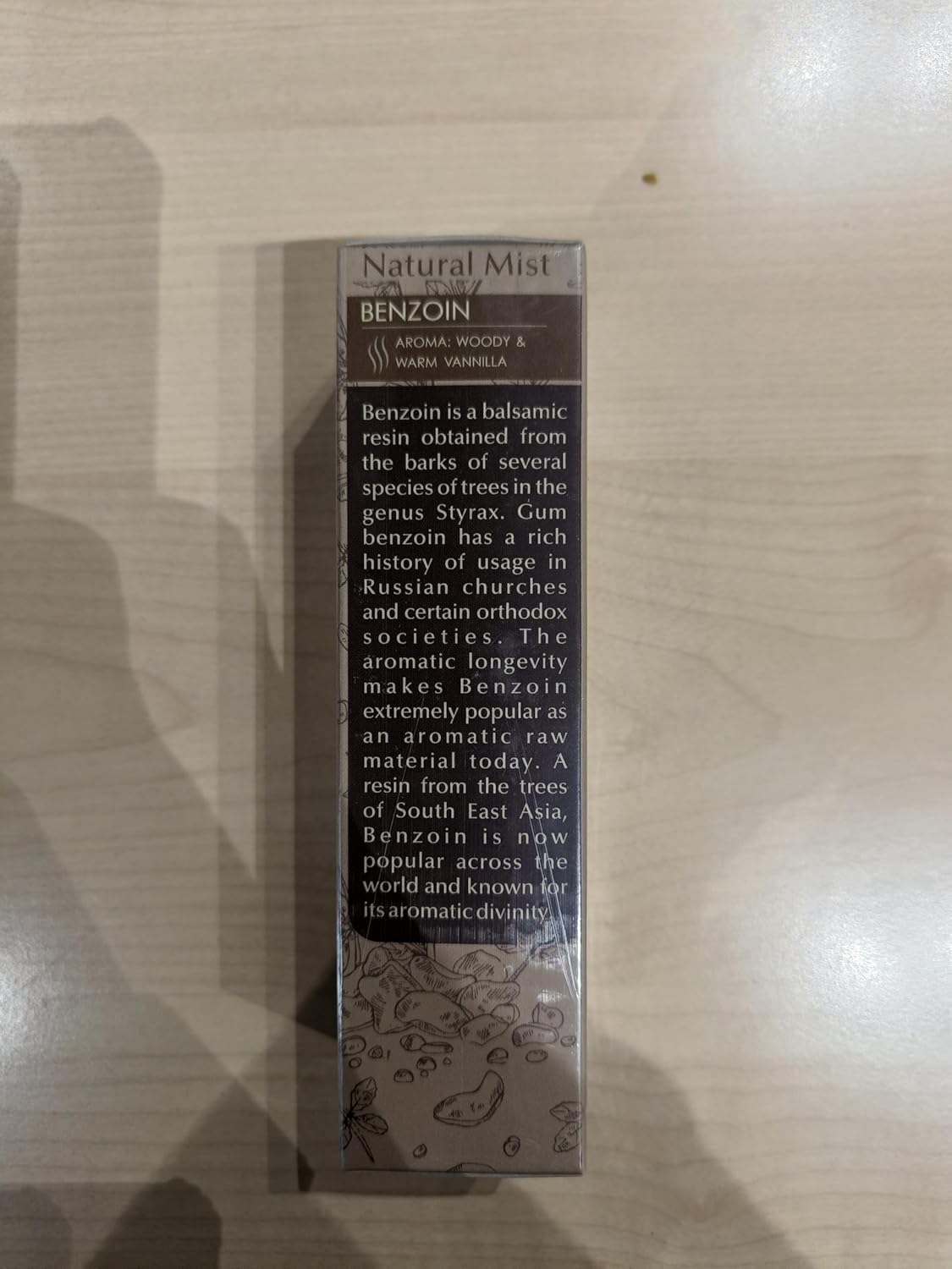 Aromafume Espray de resina natural de benjuí, 3.3 onzas, ideal para espiritualidad, oración y rituales, fabricado con resina de benjuí de Indonesia,