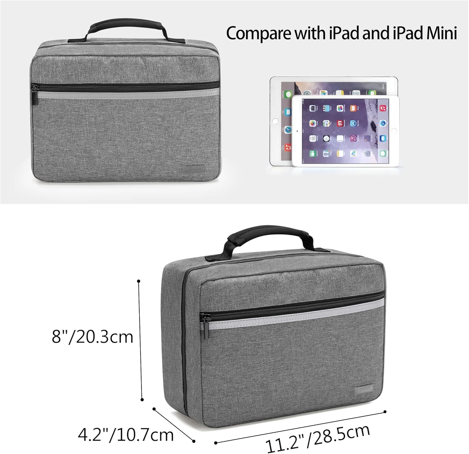 Trunab Bolsa de primeros auxilios portátil vacía, bolsa de suministros médicos con 2 solapas interiores, bolsa de trauma de emergencia para