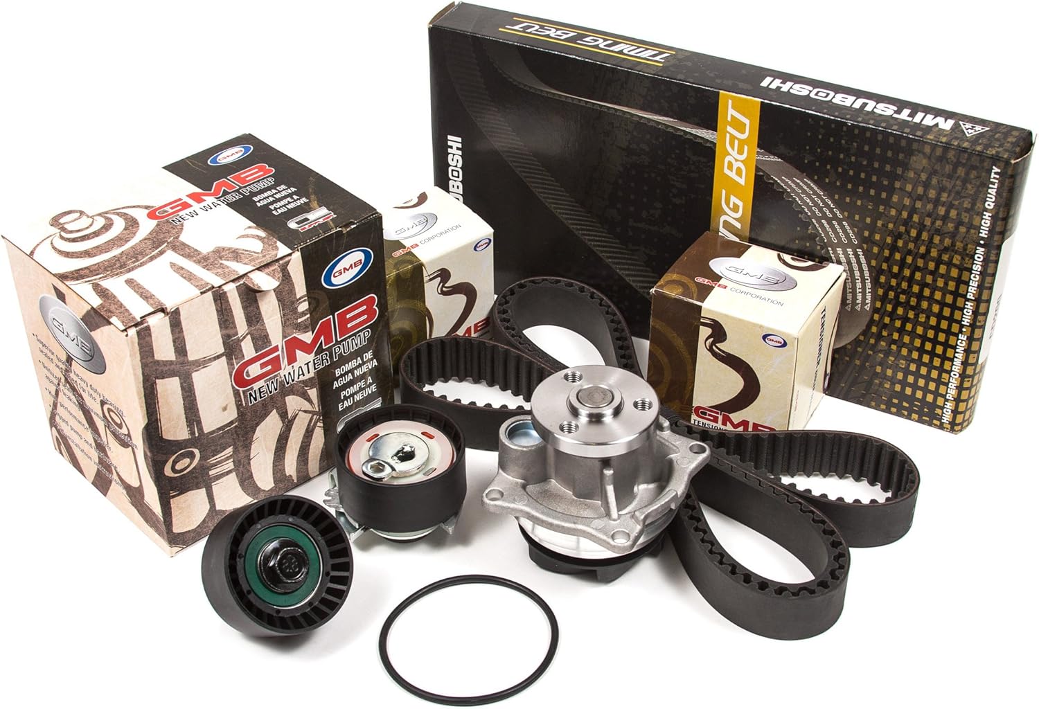 Evergreen TBK294BMWP – Kit de correa dentada GMB compatible con Mazda Tribute Ford Focus Escape 2.0 DOHC ZETEC 00-04