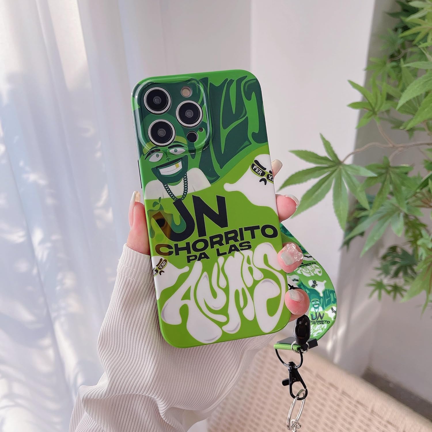 Mediaset Fer-xxo Fe-id – Funda protectora para iPhone 13 Pro Max (6.7 pulgadas) de poliuretano termoplástico suave, con llavero Fe%id, duradera,