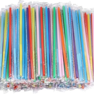200 popotes flexibles de plástico para beber, paquete individual de 10.2 pulgadas, extra largas, coloridas, desechables, flexibles, para fiesta, 200 popotes flexibles de plástico para beber, paquete individual de 10.2 pulgadas, extra largas, coloridas, desechables, flexibles, para fiesta,
