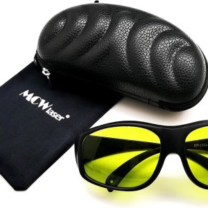 MCWlaser Gafas de seguridad láser para 190-440 y 780-900nm, 900-1100nm, 10600nm típico para 355nm 405nm 808nm 980nm 1064nm 10600nm EP-17 estilo 9 MCWlaser Gafas de seguridad láser para 190-440 y 780-900nm, 900-1100nm, 10600nm típico para 355nm 405nm 808nm 980nm 1064nm 10600nm EP-17 estilo 9
