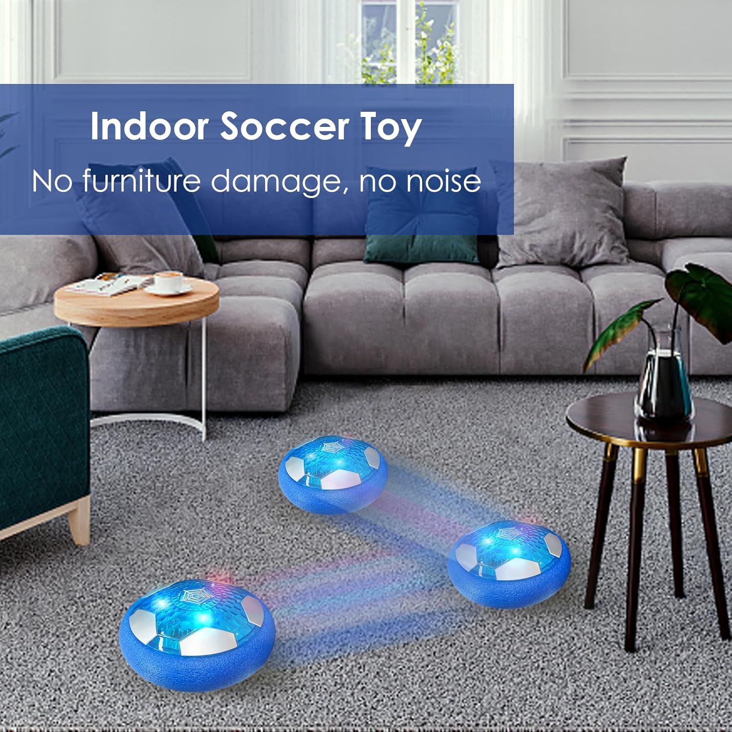 BaLaM Pelota de fútbol Hover, juguetes para niños de 3 a 12 años, regalos de cumpleaños de Navidad para niños de 3, 4, 5, 6, 7, 8, 9, 10, 11 años,