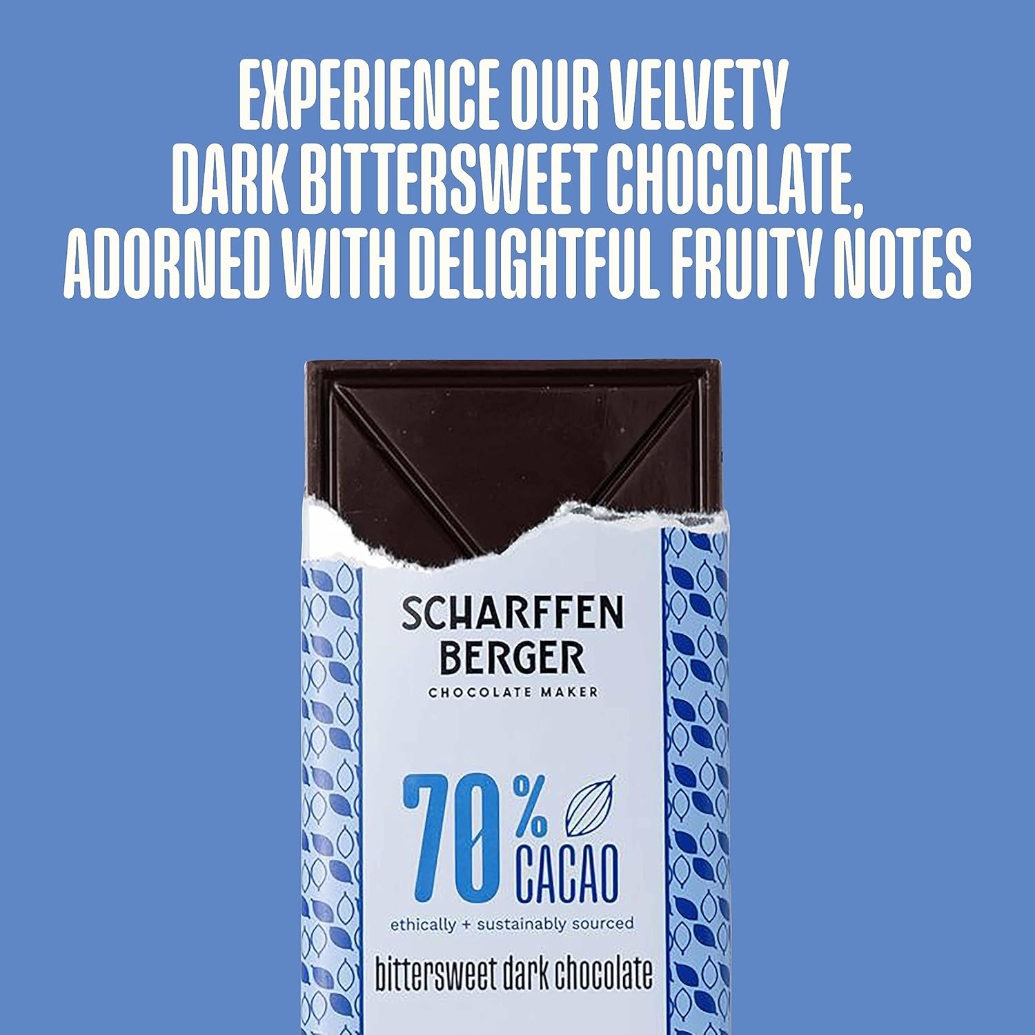 Scharffen Berger Barra de chocolate (3 onzas, paquete de 6)  Paquete variado de barras de chocolate amargo amargo, 70% de cacao, sin gluten, barras