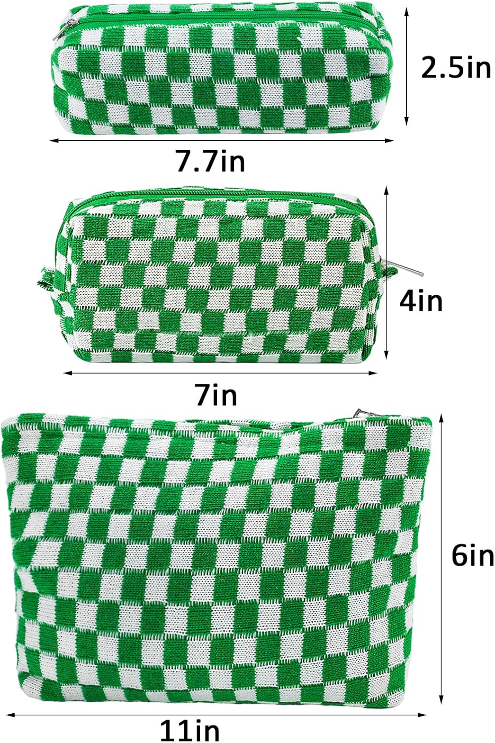Bolsa de maquillaje a cuadros para mujer, bolsa de cosméticos rosa de gran capacidad, bolsa de maquillaje de viaje, bolsa de maquillaje para bolso,