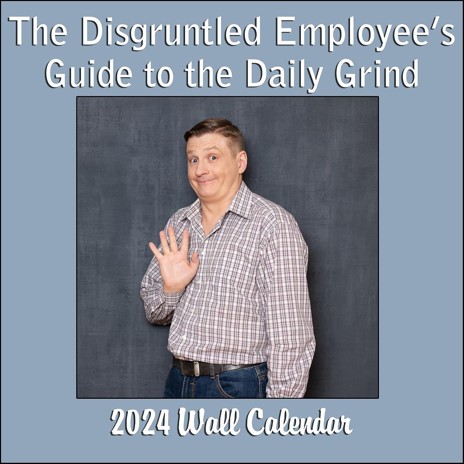 Calendario mensual de pared 2024 The Disgruntled Employee’s Guide to the Daily Grind  12 x 24  Divertido calendario deprimente de humor de oficina