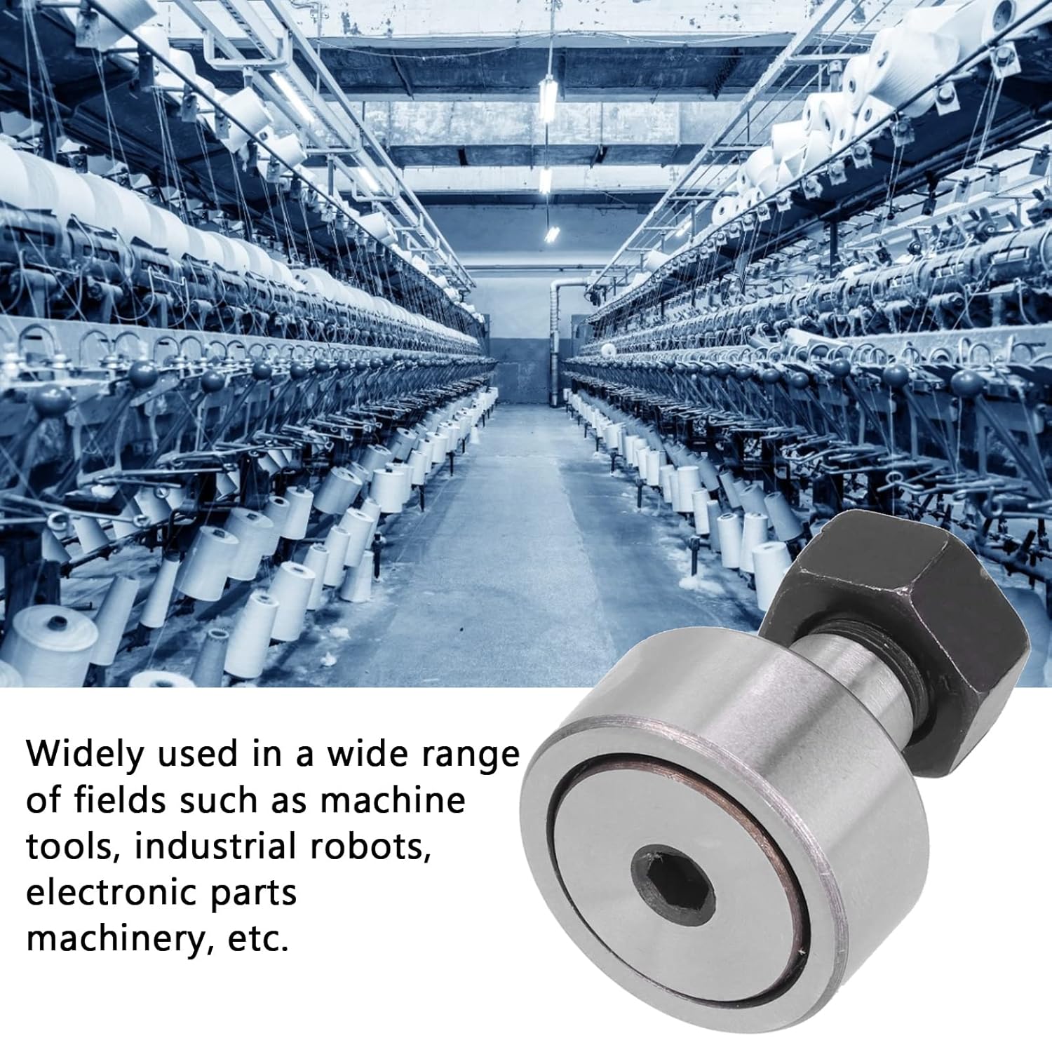 Cam Follower Bearing KR32CF12 Needle Roller Bearing Stainless Steel Durable Bolt Type CF KR Series for Textile Machine Tools Industrial Robots