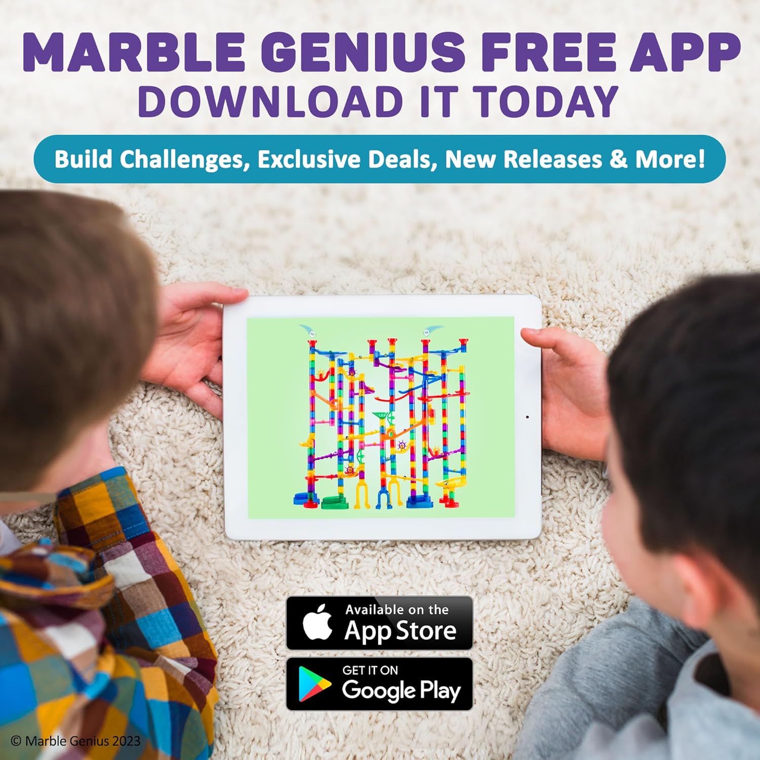 Marble Genius Paquete Glow Extreme Set (300 piezas), elevación automática de cadena, tubos de canica y accesorios de esferas, perfecto para niños y