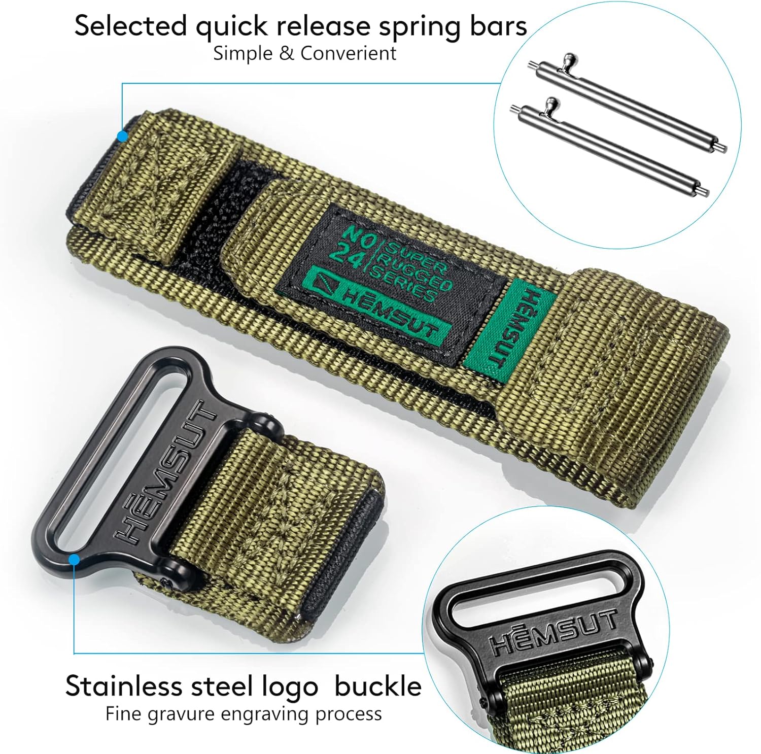 Correas de reloj compatibles con Amazfit, correa deportiva de nailon resistente con diseño de bucle tejido para Amazfit GTR 2eGTR 2GTR 3 ProGTR 3GTR