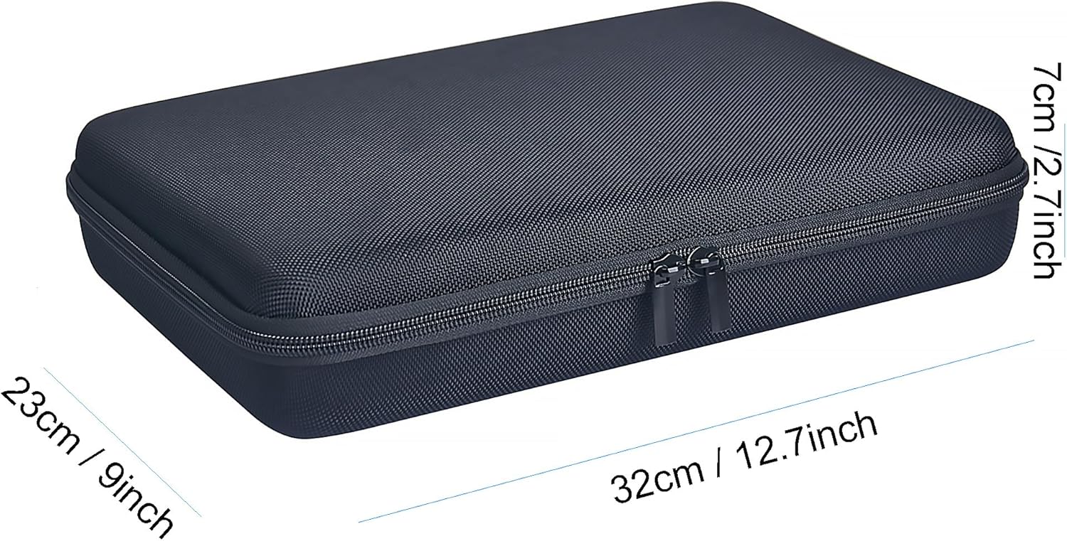 Bestshoot – Funda de transporte grande con funda protectora de espuma personalizable para cámara deportiva SJCAM Monopole Accesorios Yi 4K LCD SD