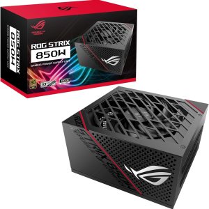 ASUS – Fuente de alimentación ROG STRIX 850W Oro PSU (disipadores de calor ROG, diseño de ventilador con tecnología axial, rodamientos de ventilador ASUS – Fuente de alimentación ROG STRIX 850W Oro PSU (disipadores de calor ROG, diseño de ventilador con tecnología axial, rodamientos de ventilador