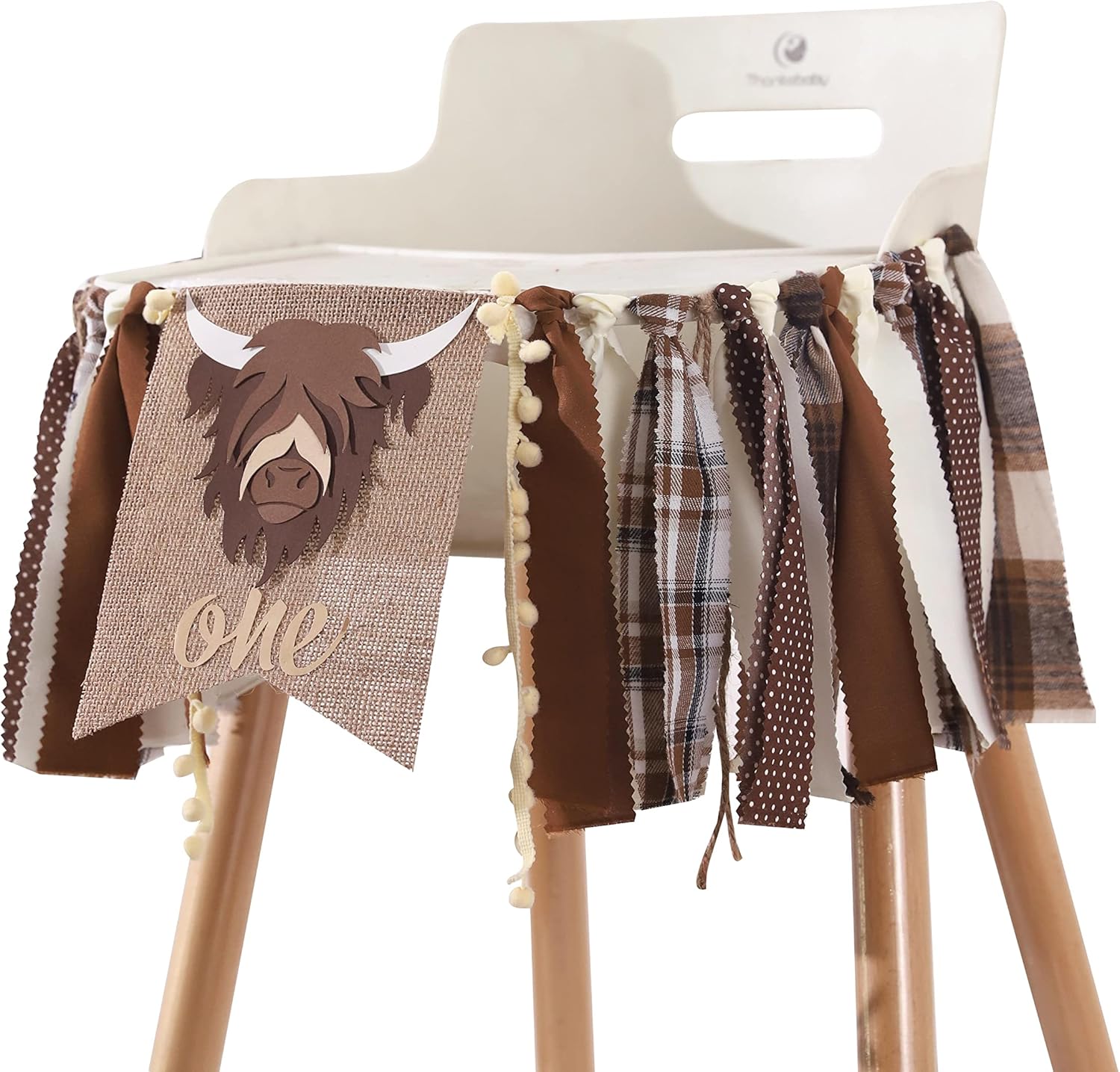 Cartel de primer cumpleaños para silla alta  Rodeo de vaquero para decoración de tela de fiesta, baby shower, guirnalda de fondo para accesorios de