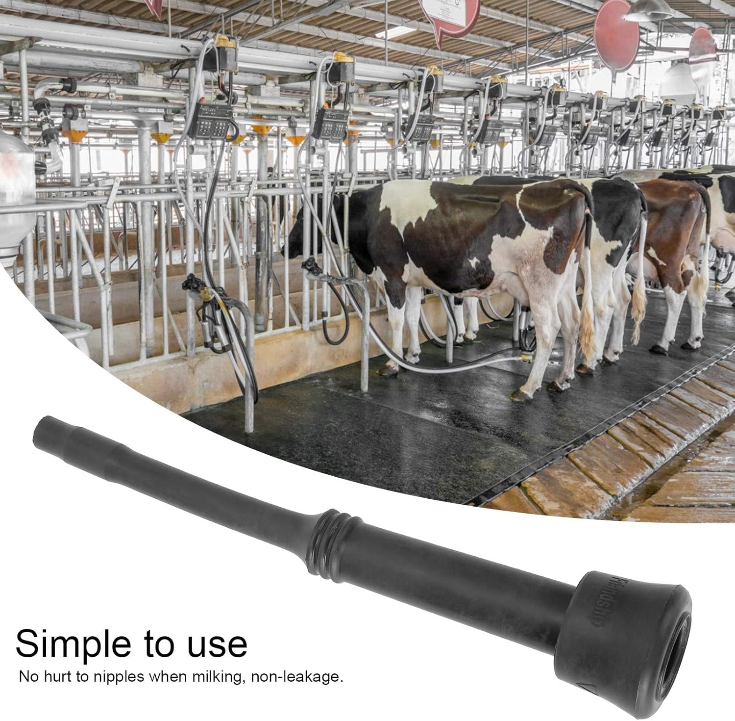 Fydun Piezas de revestimiento de goma de la ordeñadora de la máquina de ordeño del trazador de líneas de leche 4pcs para la industria