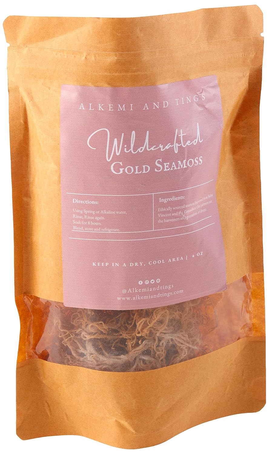 Alkemi and Tings Raw Gold Seamoss