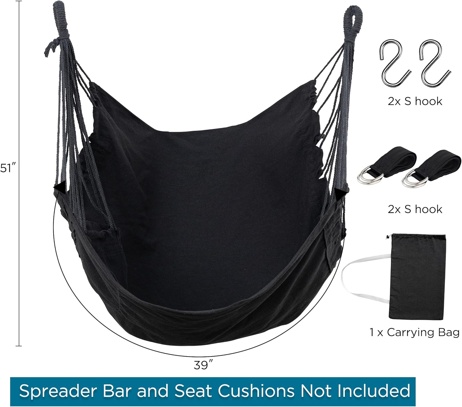 Jelofly Silla hamaca (sin barra) (gris oscuro(L))
