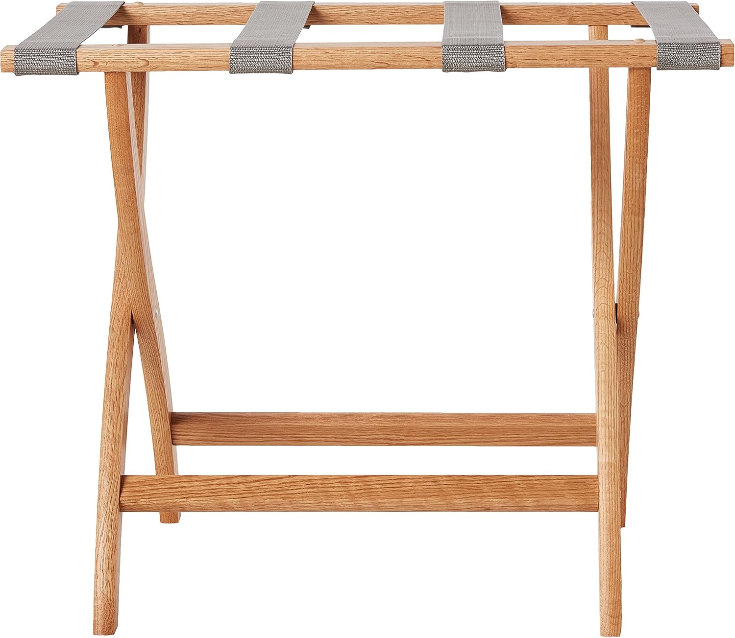Wooden Mallet Portaequipajes con patas curvas, roble claro